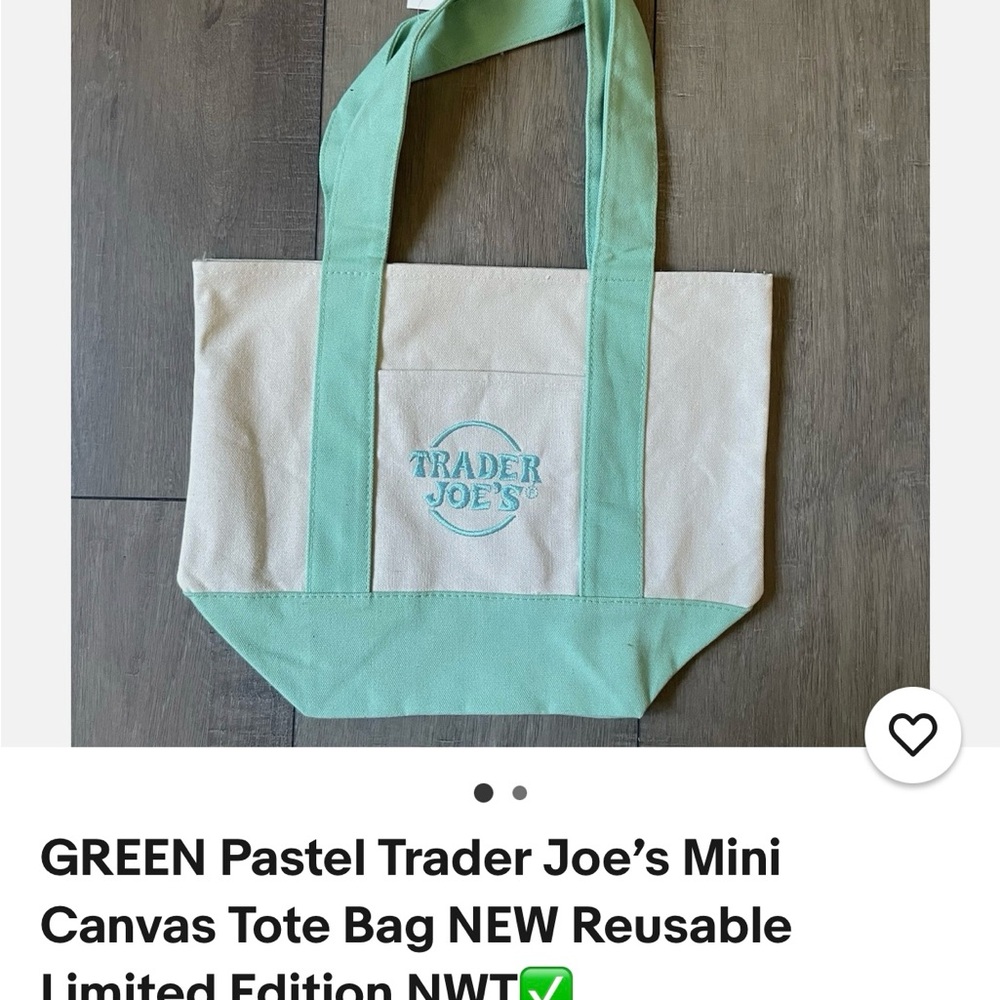 Green Canvas Tote Bag